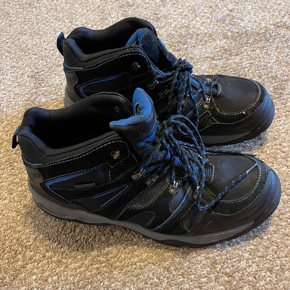 Brahma Black Blue Mens Hiking Outdoor Work Boots Steel Toe waterproof Sz 13 - Picture 3 of 11